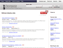 Tablet Screenshot of defenseindustrycentral.com